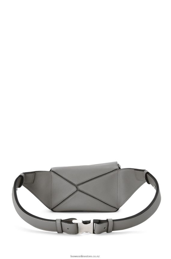 Loewe Men Mini Puzzle bumbag in classic calfskin Asphalt Grey LH60R570