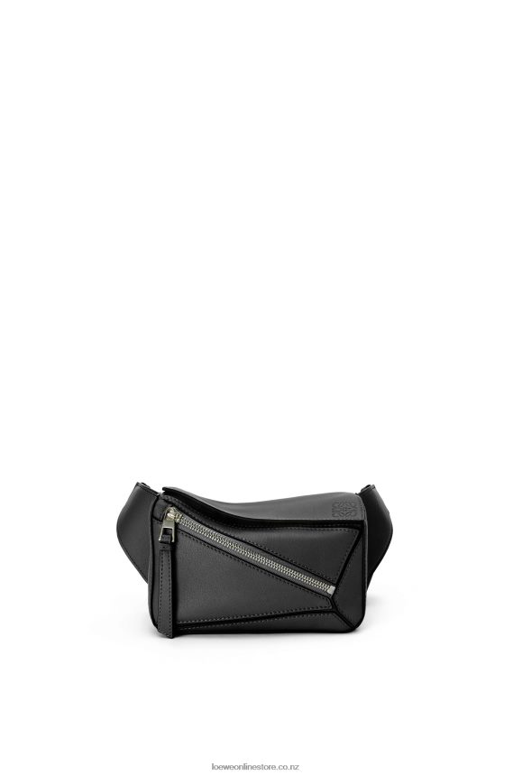 Loewe Men Mini Puzzle bumbag in classic calfskin Black LH60R279