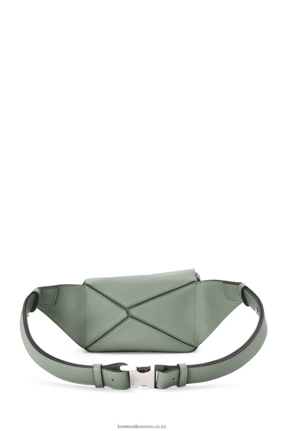 Loewe Men Mini Puzzle bumbag in classic calfskin Dark Sage LH60R298