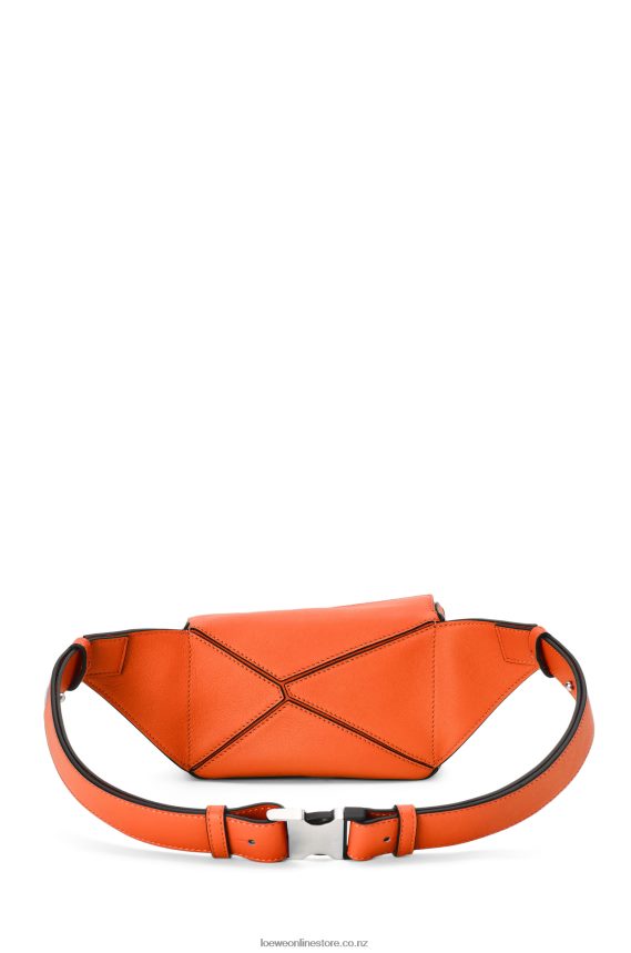 Loewe Men Mini Puzzle bumbag in classic calfskin Orange LH60R571