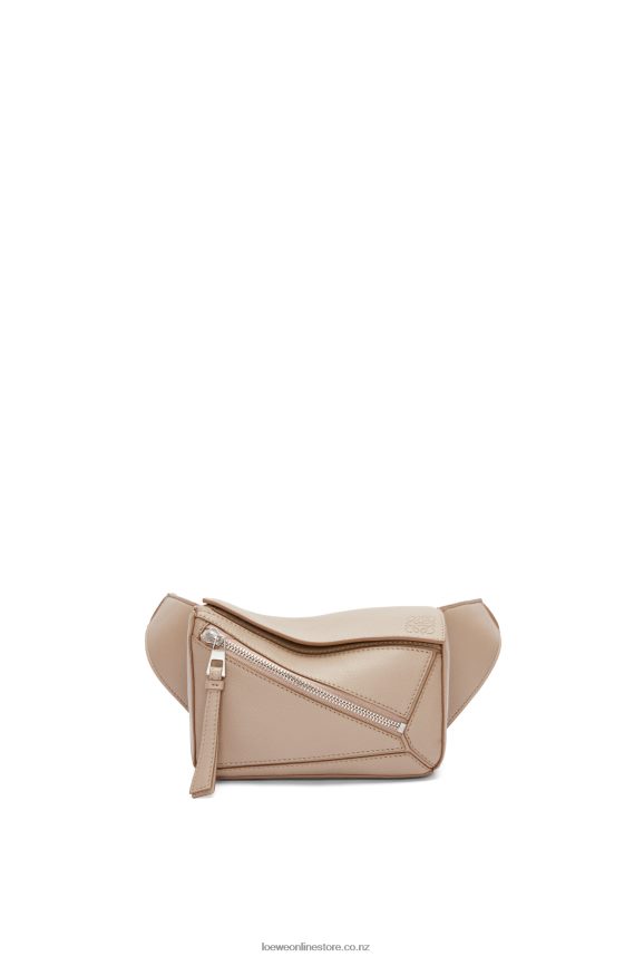 Loewe Men Mini Puzzle bumbag in classic calfskin Sand LH60R548