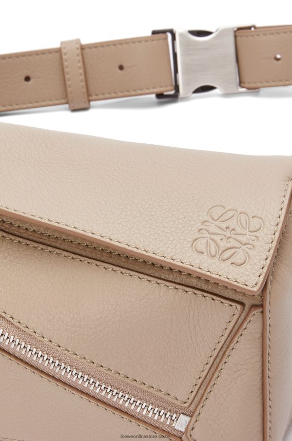 Loewe Men Mini Puzzle bumbag in classic calfskin Sand LH60R548