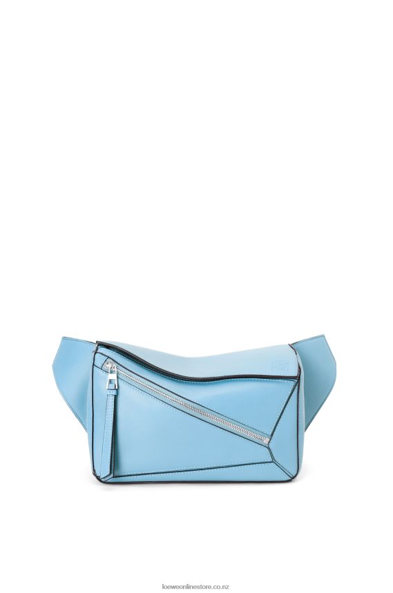 Loewe Men Small Puzzle bumbag in classic calfskin Olympic Blue LH60R567