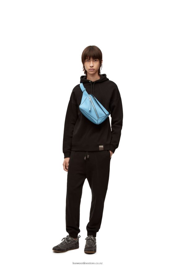 Loewe Men Small Puzzle bumbag in classic calfskin Olympic Blue LH60R567