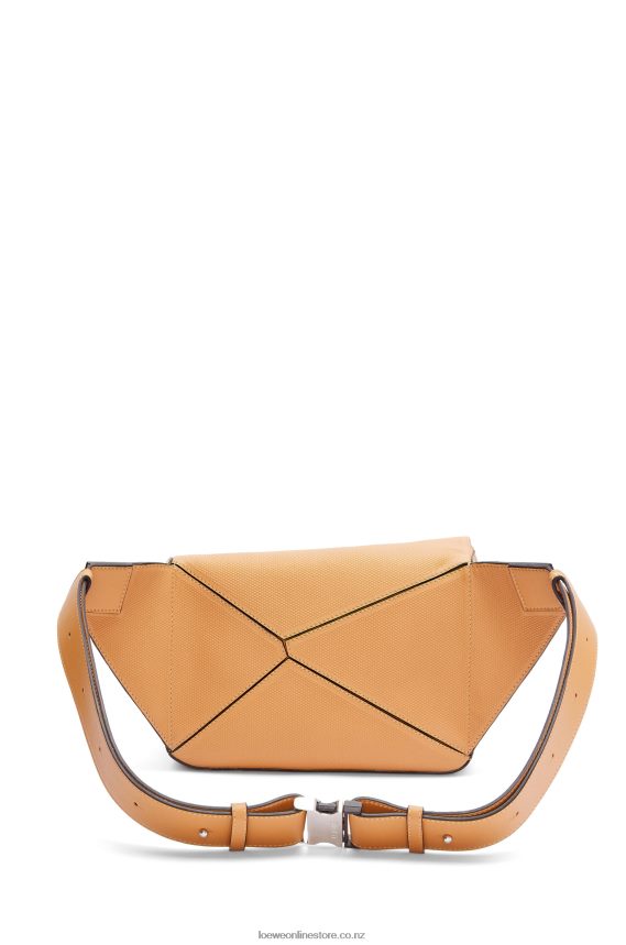 Loewe Men Small Puzzle bumbag in diamond calfskin Warm Desert LH60R569