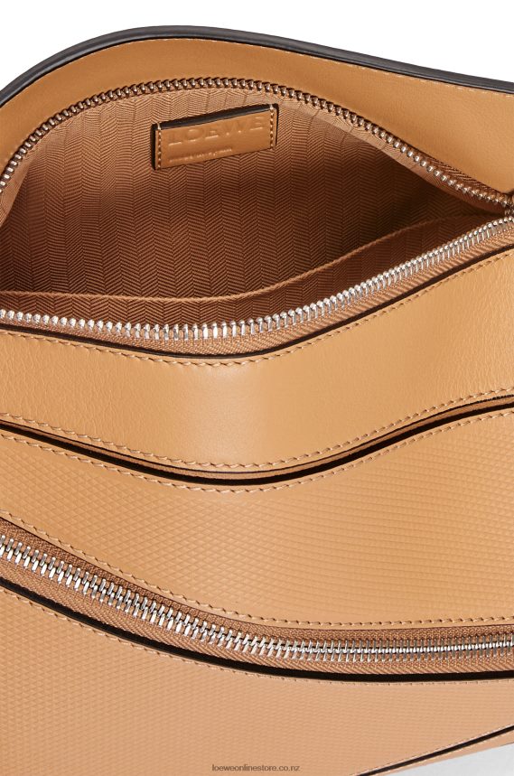 Loewe Men Small Puzzle bumbag in diamond calfskin Warm Desert LH60R569