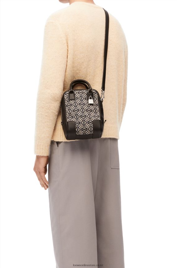 Loewe Men Amazona 15 in Anagram jacquard and calfskin Navy/Black LH60R144