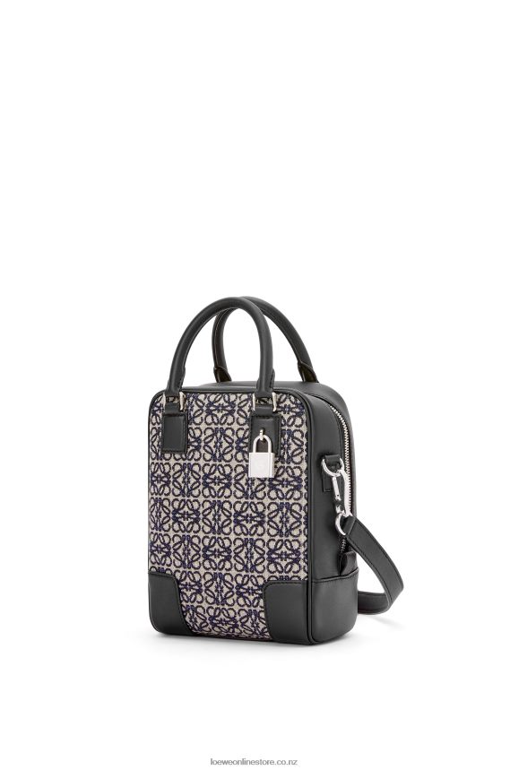 Loewe Men Amazona 15 in Anagram jacquard and calfskin Navy/Black LH60R144