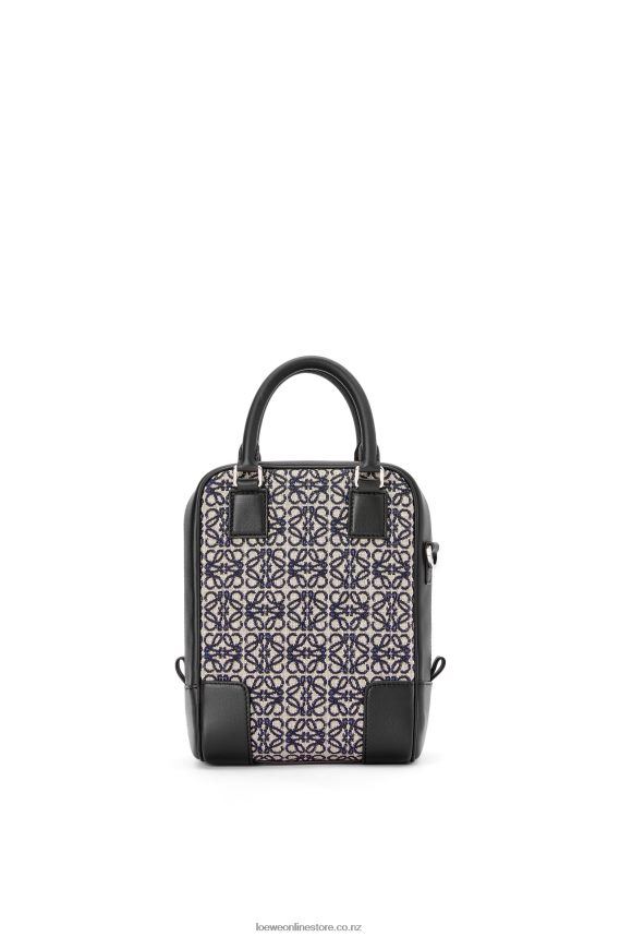 Loewe Men Amazona 15 in Anagram jacquard and calfskin Navy/Black LH60R144