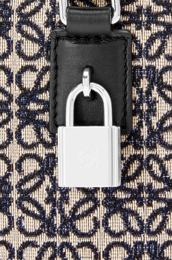 Loewe Men Amazona 15 in Anagram jacquard and calfskin Navy/Black LH60R144