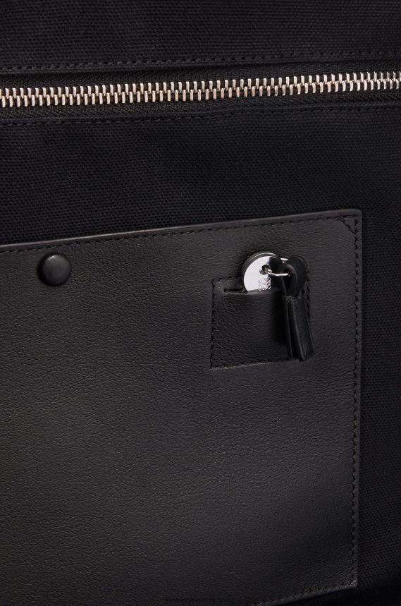 Loewe Men Amazona 44 bag in Anagram jacquard and calfskin Navy/Black LH60R149