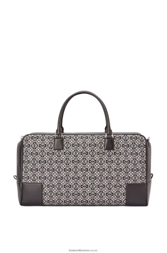Loewe Men Amazona 44 bag in Anagram jacquard and calfskin Navy/Black LH60R149