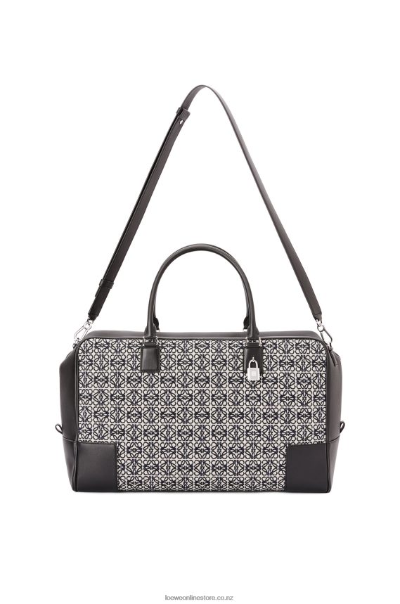 Loewe Men Amazona 44 bag in Anagram jacquard and calfskin Navy/Black LH60R149