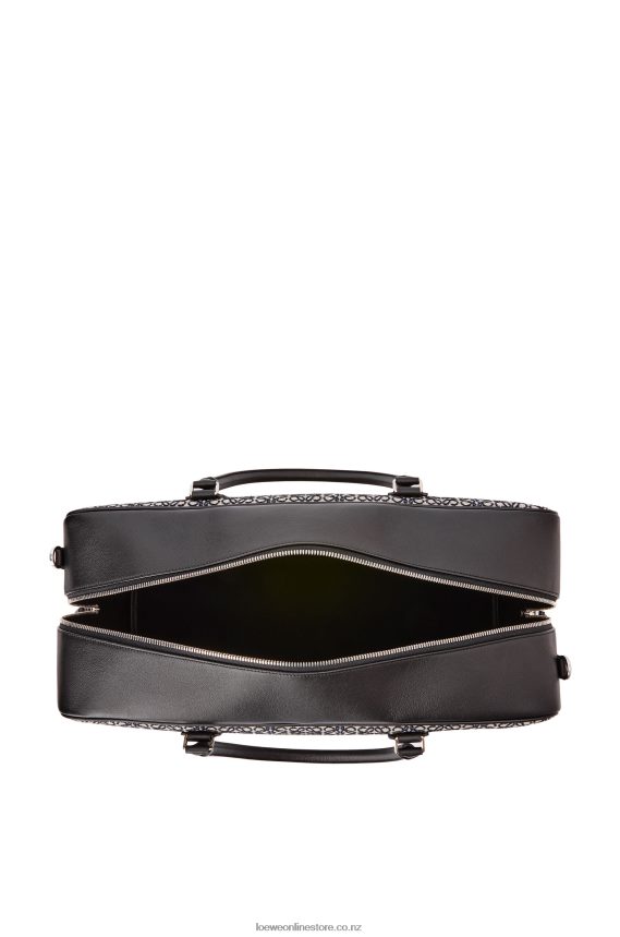 Loewe Men Amazona 44 bag in Anagram jacquard and calfskin Navy/Black LH60R149