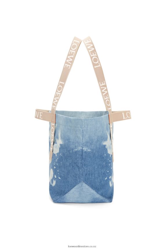 Loewe Men Fold Shopper in denim Light Blue/Natural LH60R67