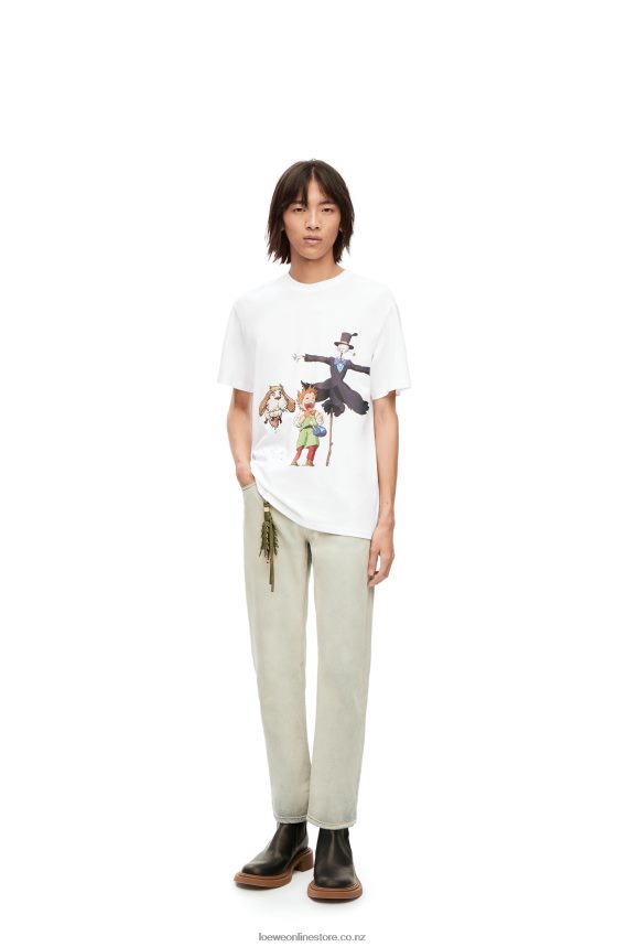 Loewe Men Heen, Markl and Turnip Head T-shirt in cotton White LH60R831