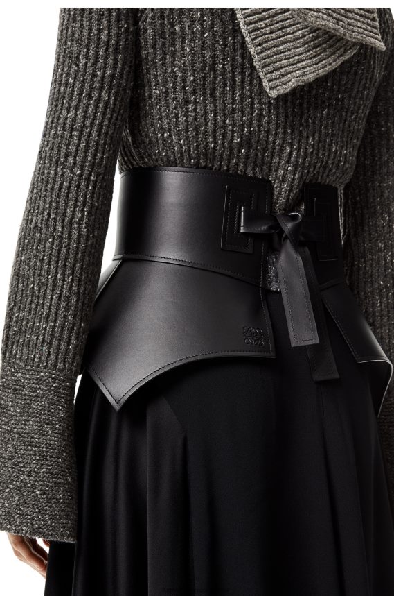 Loewe Women Obi belt in nappa Black LH60R1154