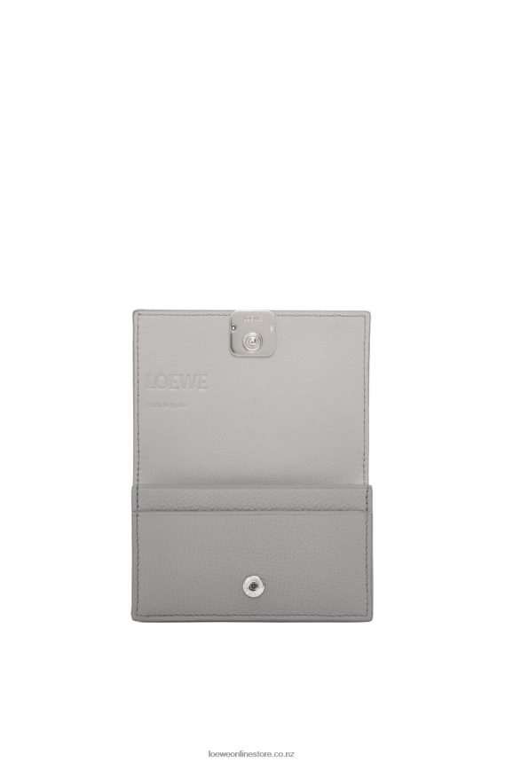 Loewe Women Anagram business cardholder Pearl Grey LH60R1320