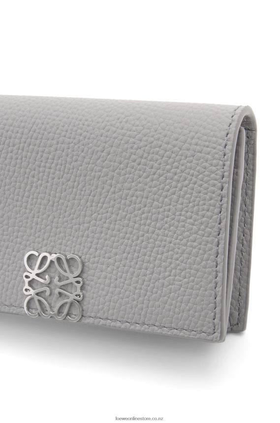 Loewe Women Anagram business cardholder Pearl Grey LH60R1320