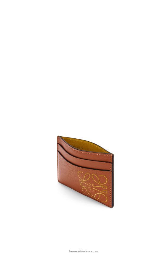 Loewe Women Brand plain cardholder Tan/Ochre LH60R1388