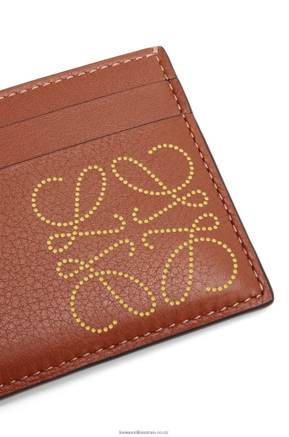 Loewe Women Brand plain cardholder Tan/Ochre LH60R1388