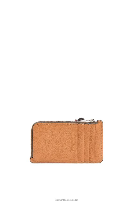 Loewe Women Coin cardholder in soft grained calfskin Light Caramel/Pecan LH60R1340