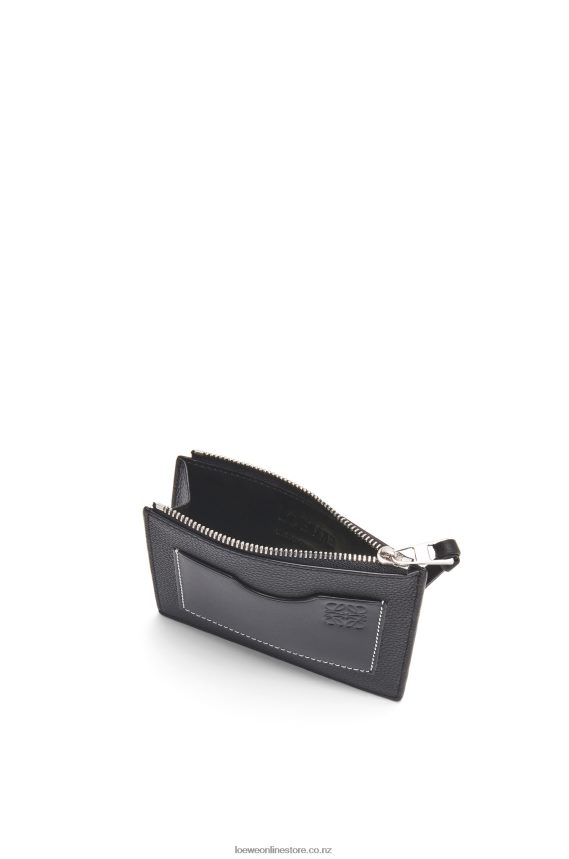 Loewe Women Large coin cardholder in soft grained calfskin Black LH60R1386