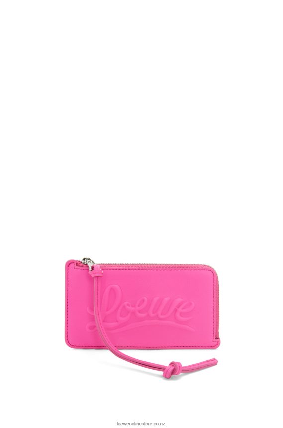 Loewe Women Large coin holder in classic calfskin Fuchsia LH60R1330