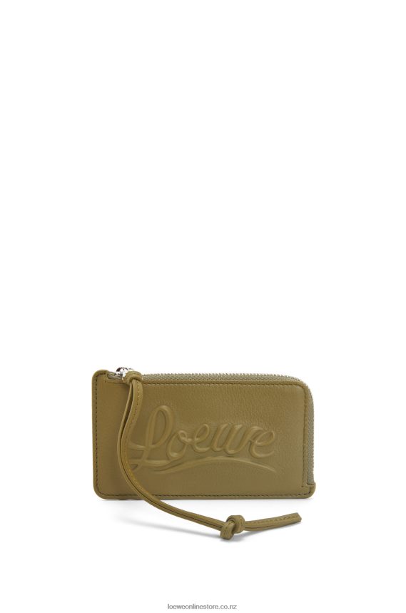 Loewe Women Large coin holder in classic calfskin Olive LH60R1332