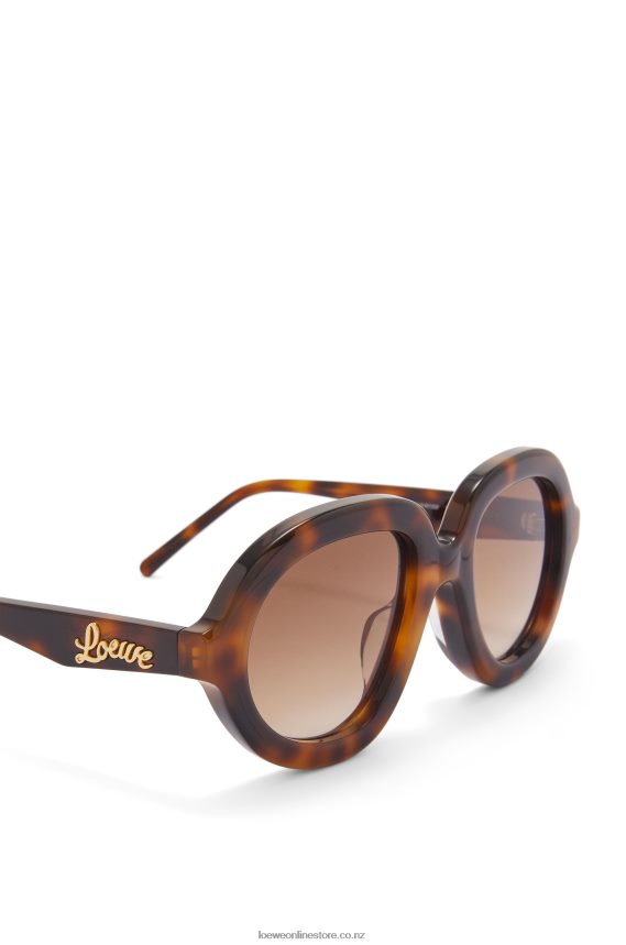 Loewe Women Aviator sunglasses in acetate Havana LH60R1487