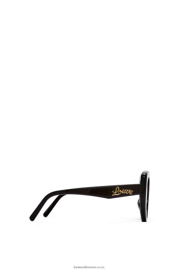 Loewe Women Butterfly sunglasses in acetate Black LH60R1484