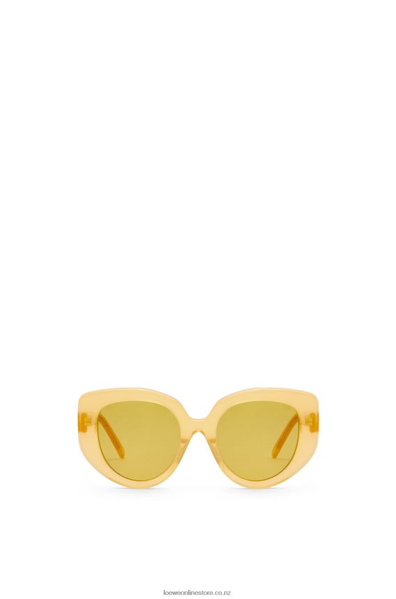 Loewe Women Butterfly sunglasses in acetate Canary Yellow LH60R1505