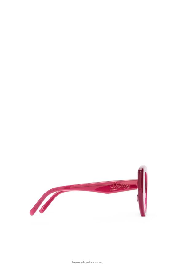 Loewe Women Butterfly sunglasses in acetate Cherry LH60R1507