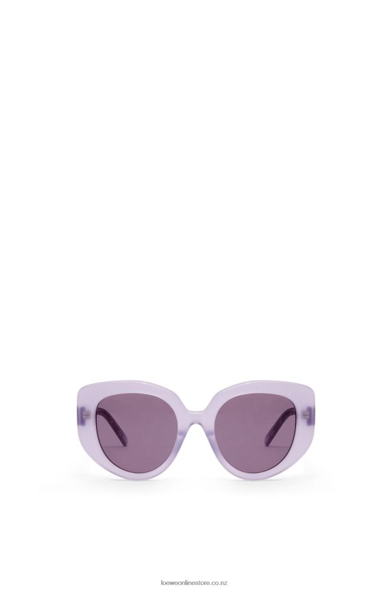 Loewe Women Butterfly sunglasses in acetate Lilac LH60R1509