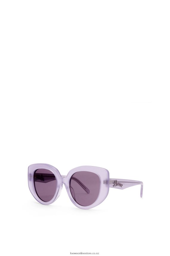 Loewe Women Butterfly sunglasses in acetate Lilac LH60R1509