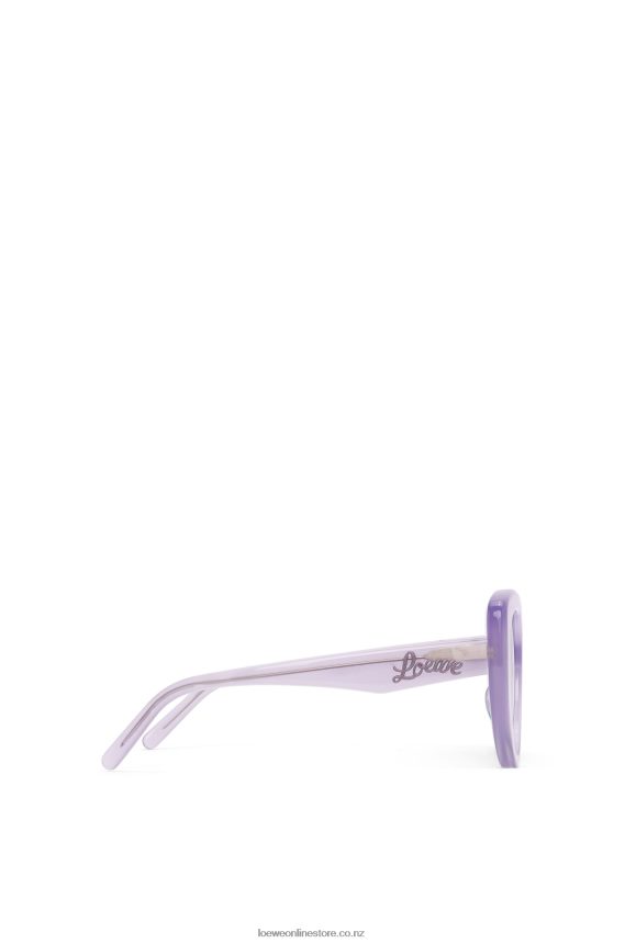 Loewe Women Butterfly sunglasses in acetate Lilac LH60R1509