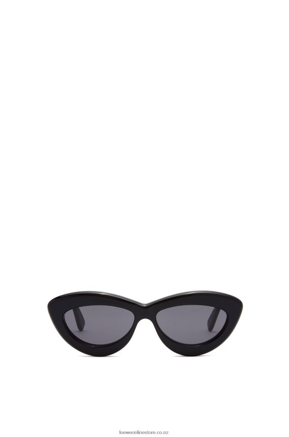 Loewe Women Cateye sunglasses in acetate Black LH60R1495
