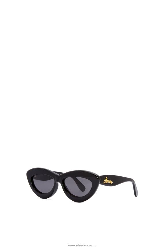 Loewe Women Cateye sunglasses in acetate Black LH60R1495