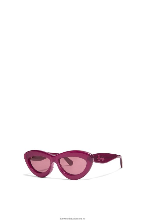 Loewe Women Cateye sunglasses in acetate Cherry LH60R1506
