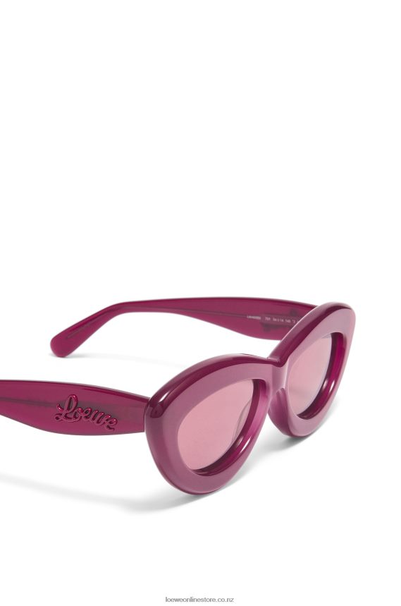 Loewe Women Cateye sunglasses in acetate Cherry LH60R1506