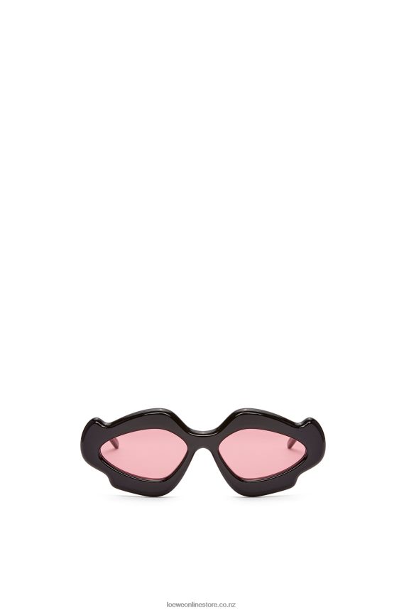 Loewe Women Flame sunglasses in acetate Shiny Black LH60R1465