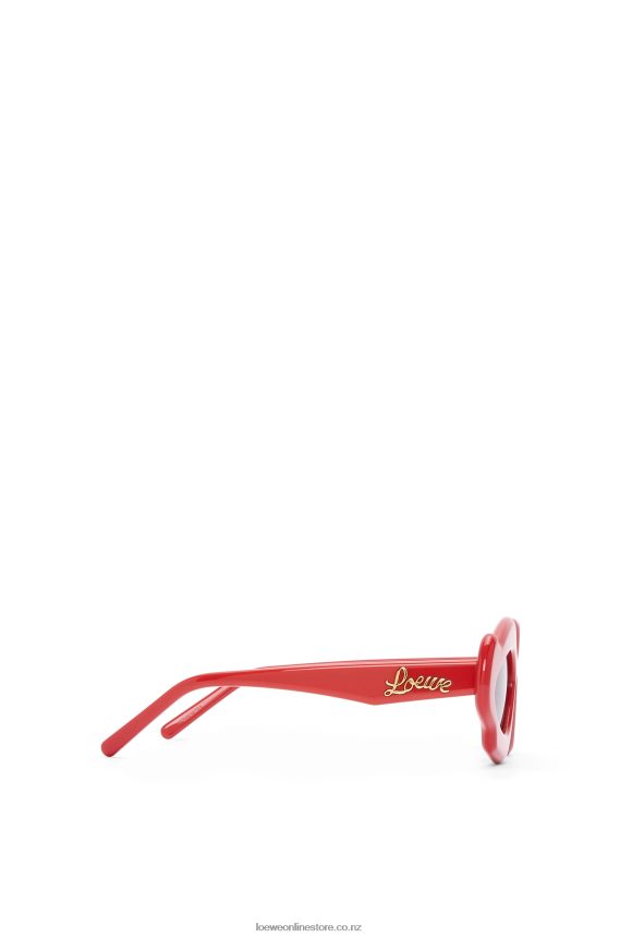 Loewe Women Flame sunglasses in acetate Shiny Red LH60R1467