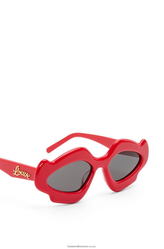 Loewe Women Flame sunglasses in acetate Shiny Red LH60R1467