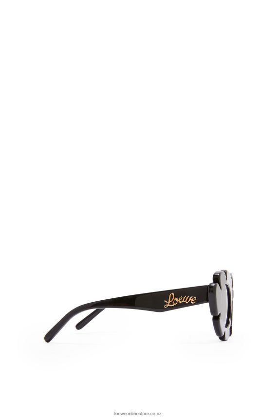 Loewe Women Flower sunglasses in injected nylon Black LH60R1464