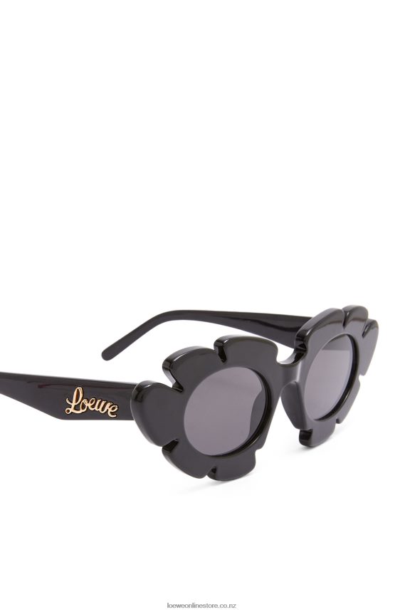 Loewe Women Flower sunglasses in injected nylon Black LH60R1464