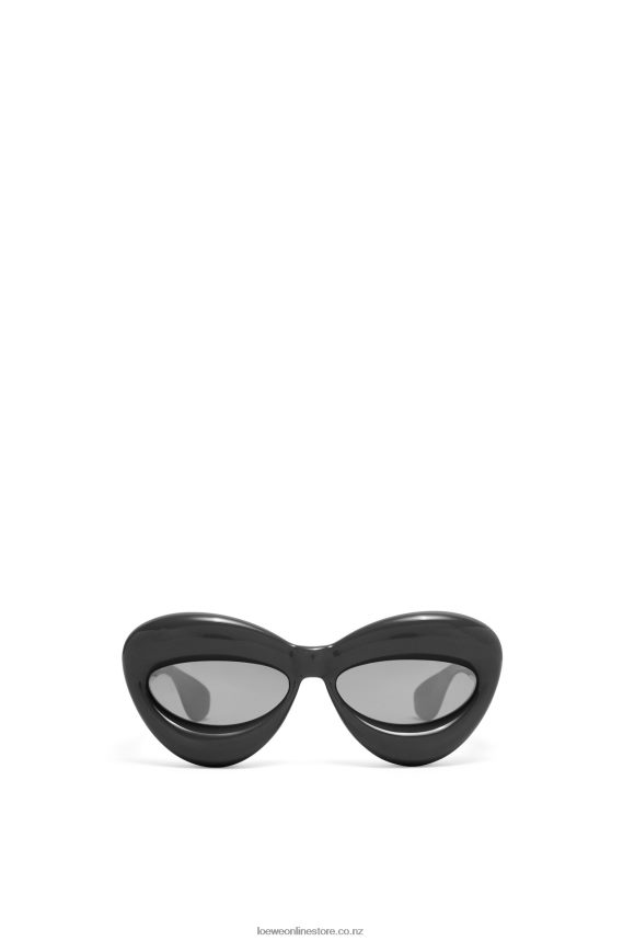 Loewe Women Inflated cateye sunglasses in nylon Black LH60R1423