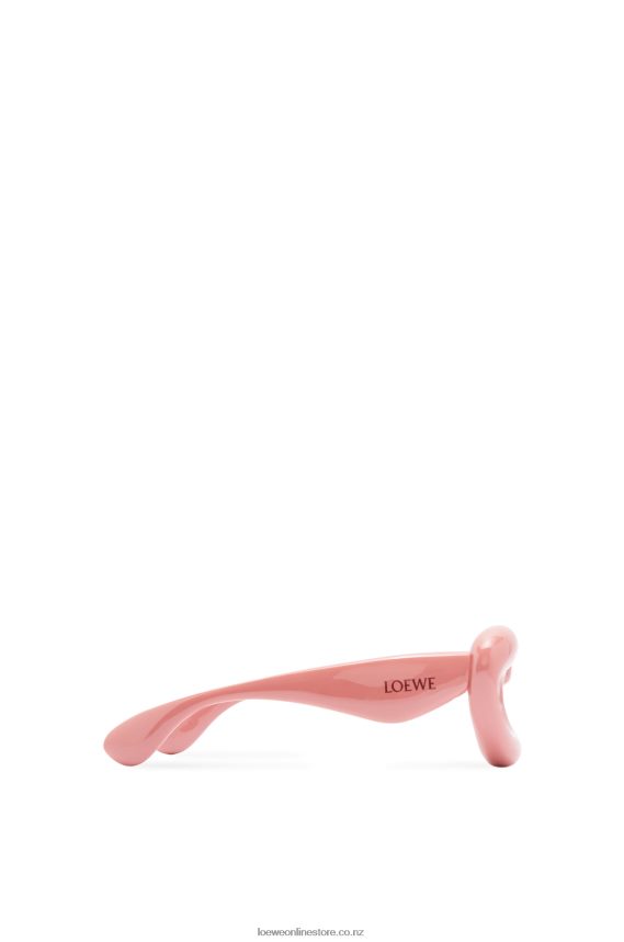 Loewe Women Inflated cateye sunglasses in nylon Dusty Pink LH60R1421