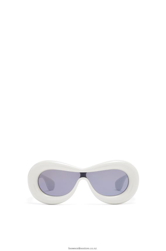 Loewe Women Inflated mask sunglasses in nylon Grey LH60R1499