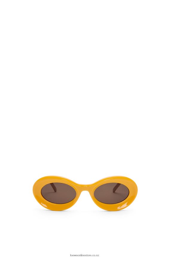 Loewe Women Loop sunglasses in acetate Earth Yellow LH60R1456