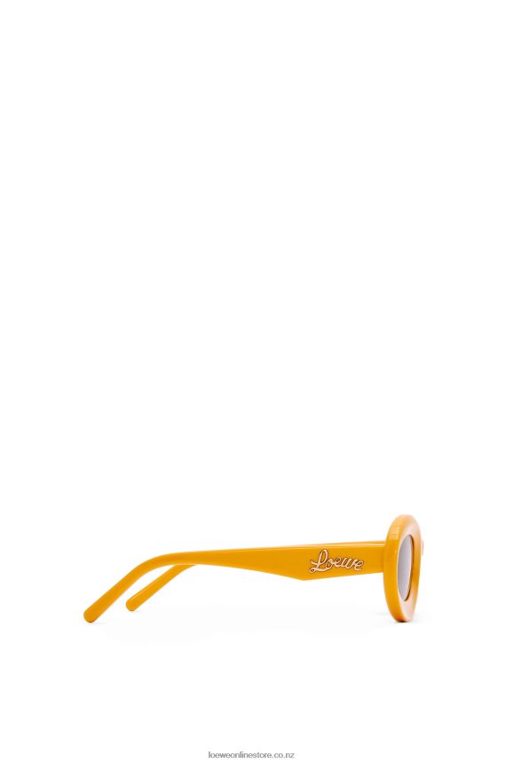 Loewe Women Loop sunglasses in acetate Earth Yellow LH60R1456